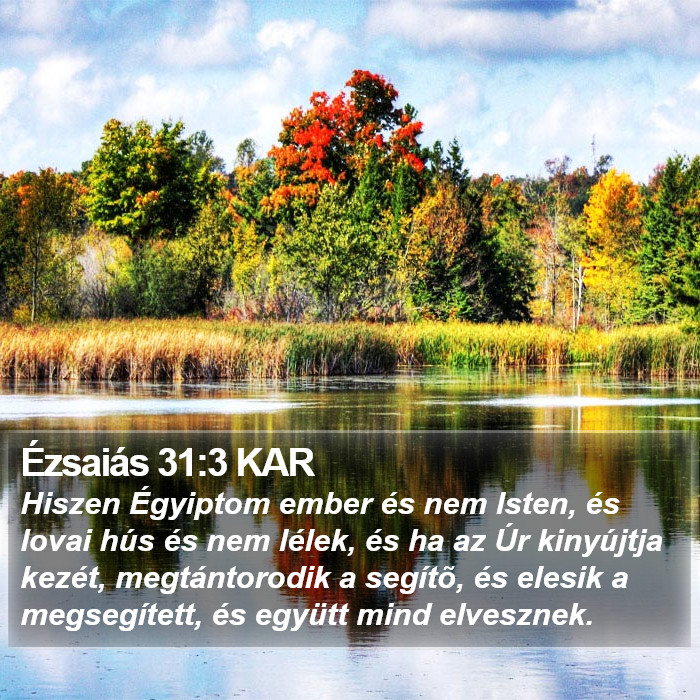 Ézsaiás 31:3 KAR Bible Study