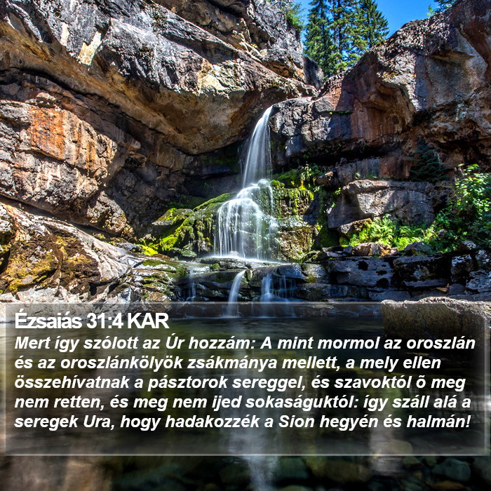 Ézsaiás 31:4 KAR Bible Study