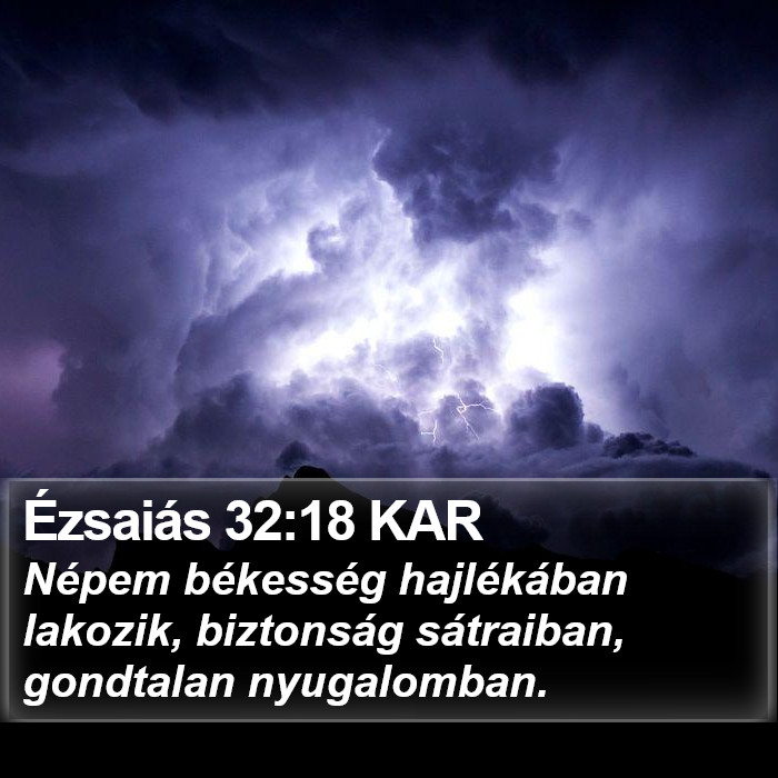 Ézsaiás 32:18 KAR Bible Study