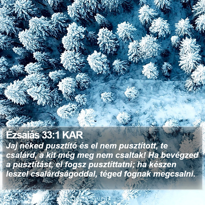 Ézsaiás 33:1 KAR Bible Study