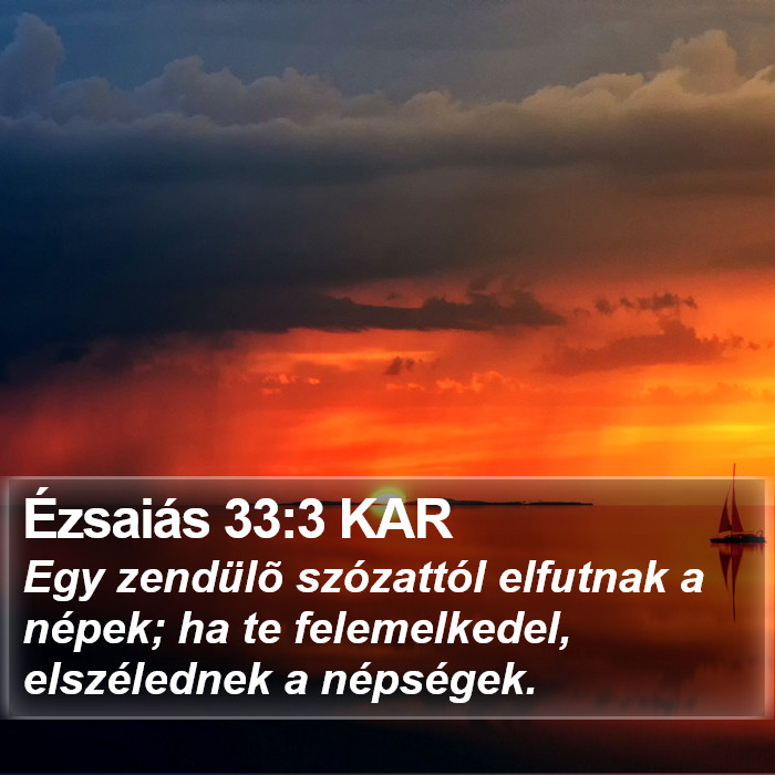 Ézsaiás 33:3 KAR Bible Study