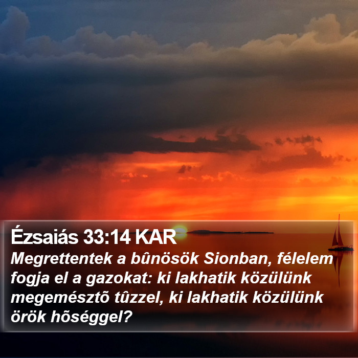 Ézsaiás 33:14 KAR Bible Study