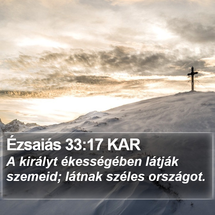 Ézsaiás 33:17 KAR Bible Study