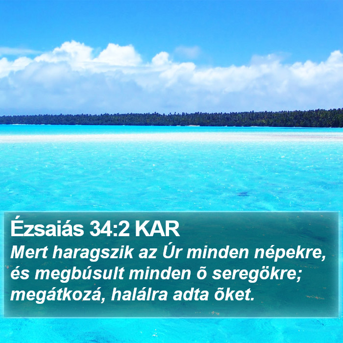 Ézsaiás 34:2 KAR Bible Study