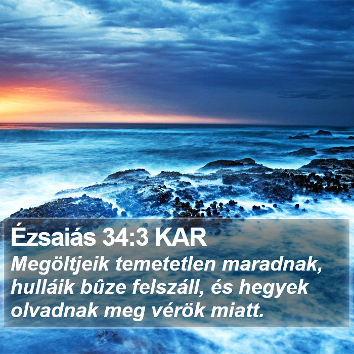 Ézsaiás 34:3 KAR Bible Study