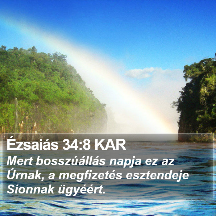 Ézsaiás 34:8 KAR Bible Study