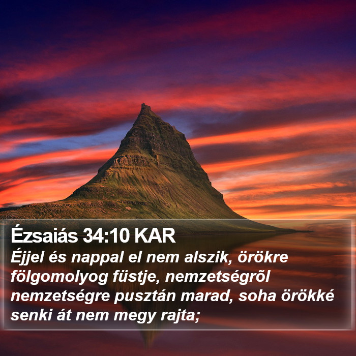 Ézsaiás 34:10 KAR Bible Study