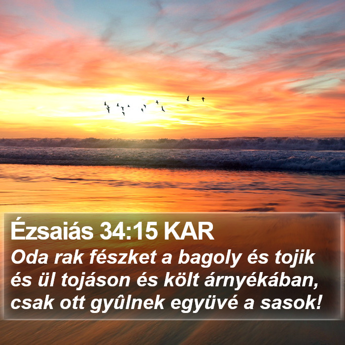 Ézsaiás 34:15 KAR Bible Study