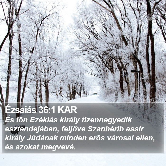 Ézsaiás 36:1 KAR Bible Study