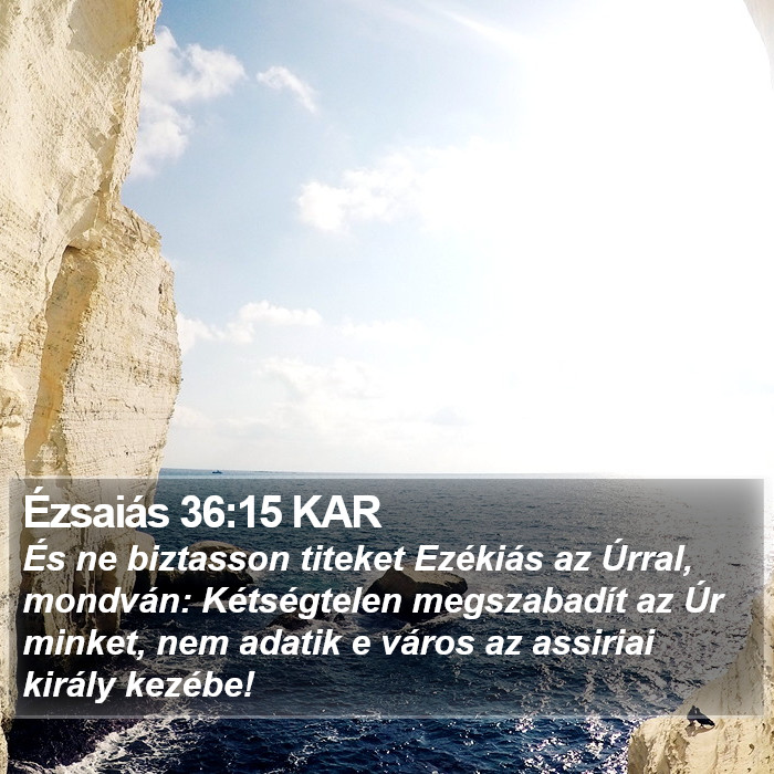 Ézsaiás 36:15 KAR Bible Study