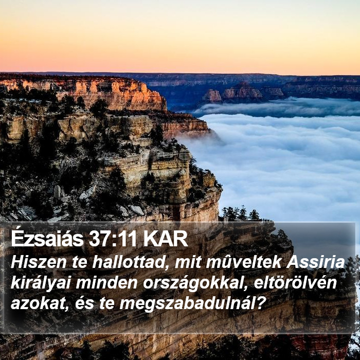 Ézsaiás 37:11 KAR Bible Study