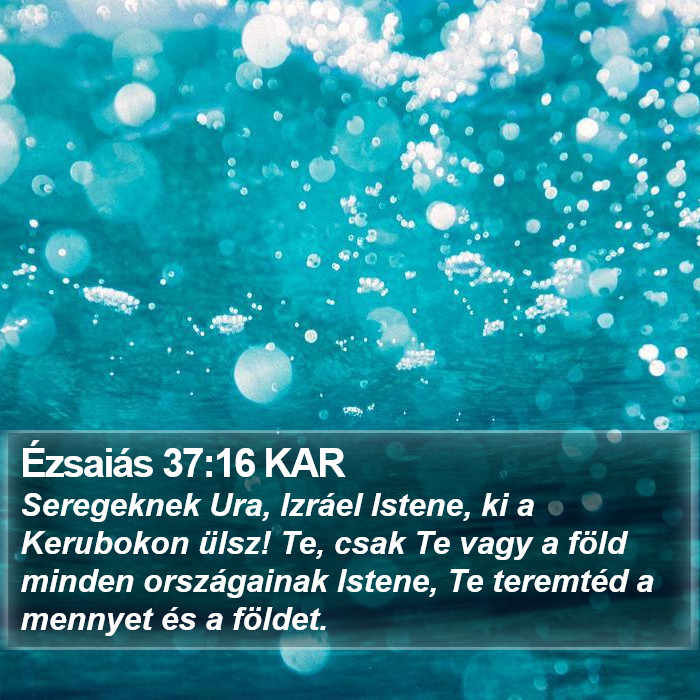 Ézsaiás 37:16 KAR Bible Study