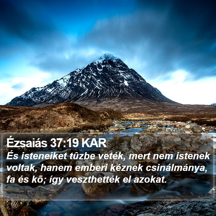 Ézsaiás 37:19 KAR Bible Study