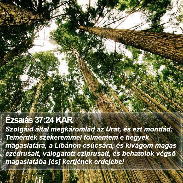 Ézsaiás 37:24 KAR Bible Study