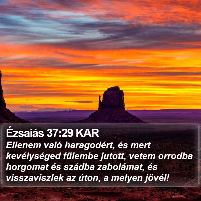 Ézsaiás 37:29 KAR Bible Study