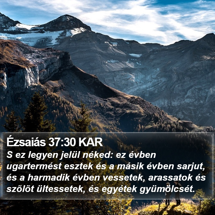 Ézsaiás 37:30 KAR Bible Study