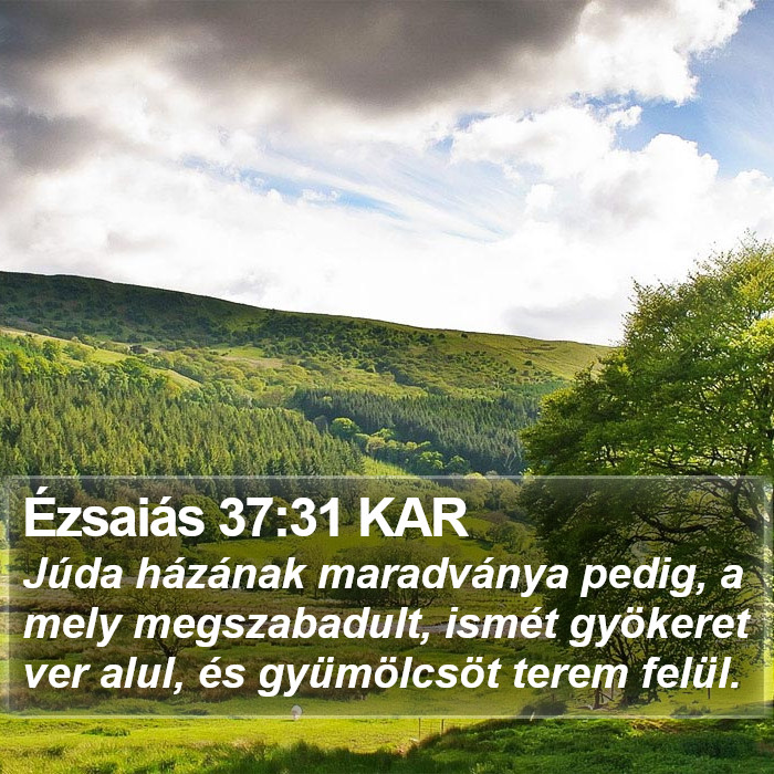 Ézsaiás 37:31 KAR Bible Study