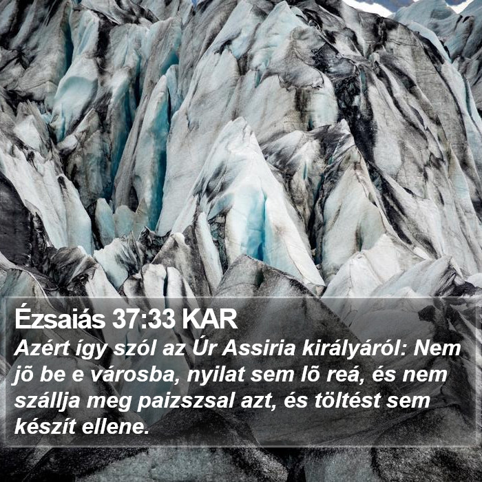 Ézsaiás 37:33 KAR Bible Study