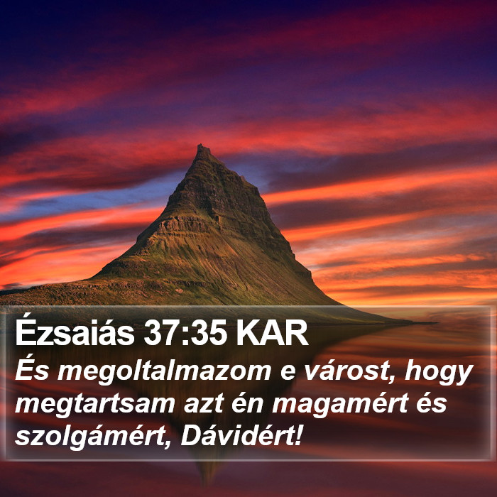 Ézsaiás 37:35 KAR Bible Study