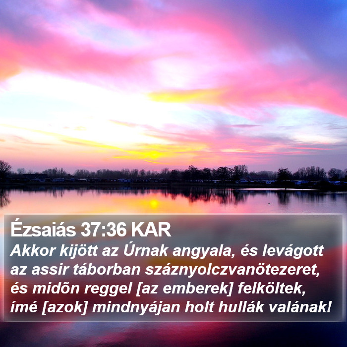 Ézsaiás 37:36 KAR Bible Study