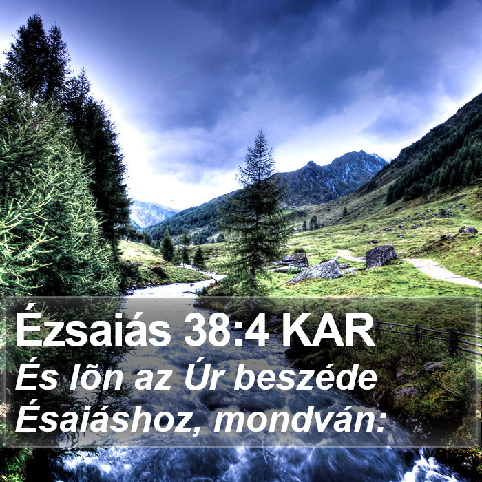 Ézsaiás 38:4 KAR Bible Study