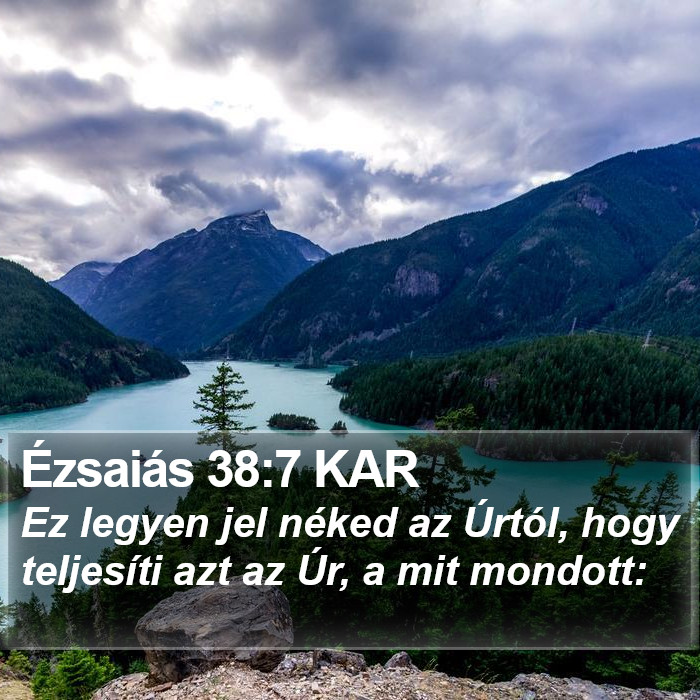 Ézsaiás 38:7 KAR Bible Study