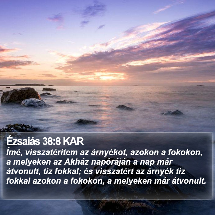 Ézsaiás 38:8 KAR Bible Study