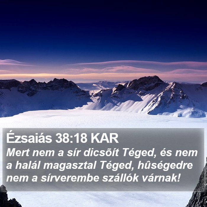 Ézsaiás 38:18 KAR Bible Study