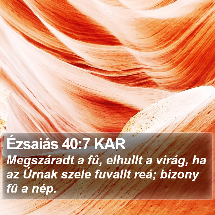 Ézsaiás 40:7 KAR Bible Study