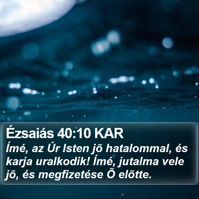 Ézsaiás 40:10 KAR Bible Study