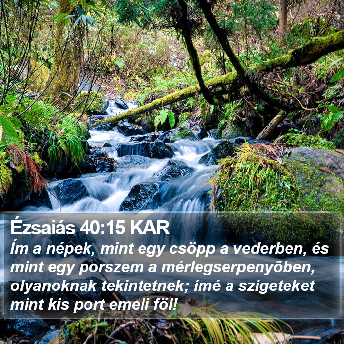 Ézsaiás 40:15 KAR Bible Study