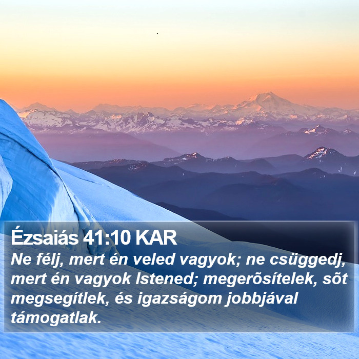 Ézsaiás 41:10 KAR Bible Study