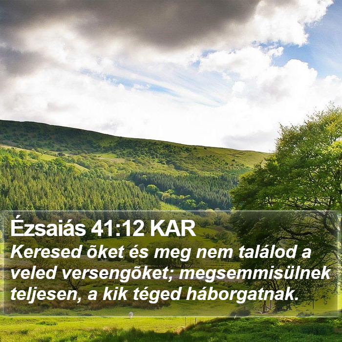 Ézsaiás 41:12 KAR Bible Study