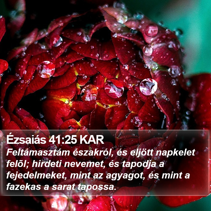 Ézsaiás 41:25 KAR Bible Study