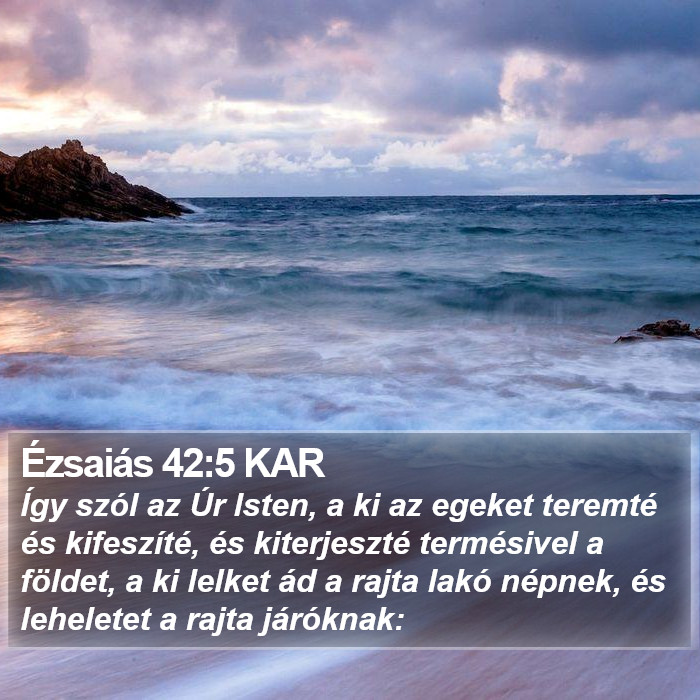 Ézsaiás 42:5 KAR Bible Study