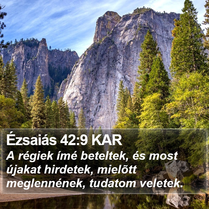 Ézsaiás 42:9 KAR Bible Study