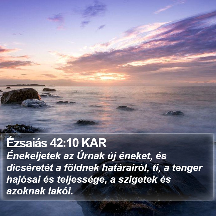 Ézsaiás 42:10 KAR Bible Study