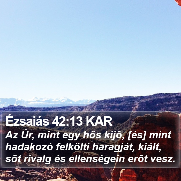 Ézsaiás 42:13 KAR Bible Study