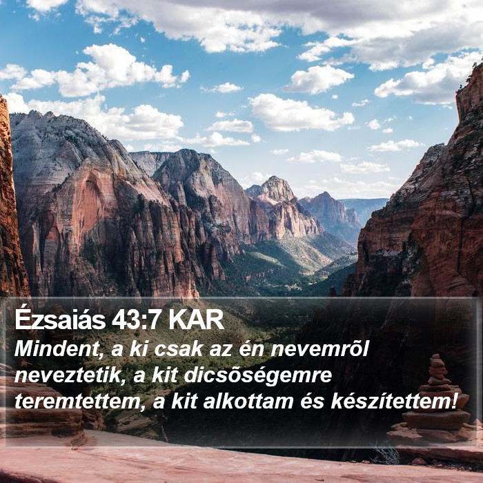 Ézsaiás 43:7 KAR Bible Study