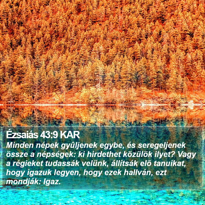 Ézsaiás 43:9 KAR Bible Study