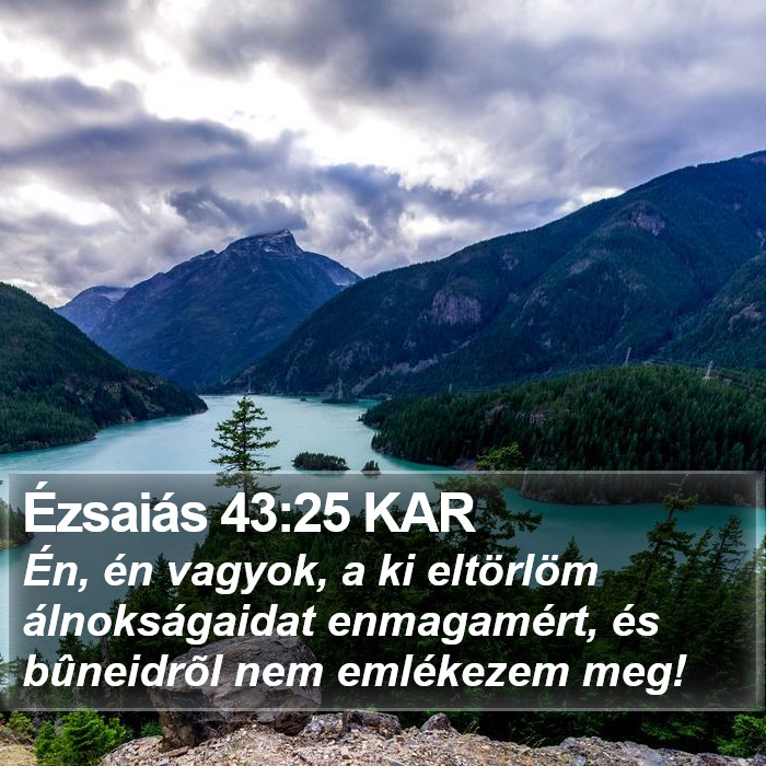 Ézsaiás 43:25 KAR Bible Study