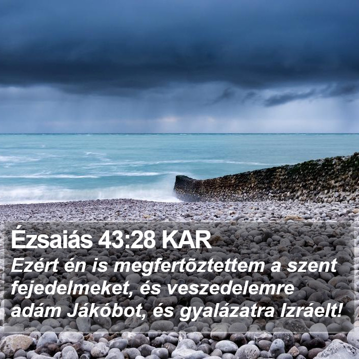 Ézsaiás 43:28 KAR Bible Study