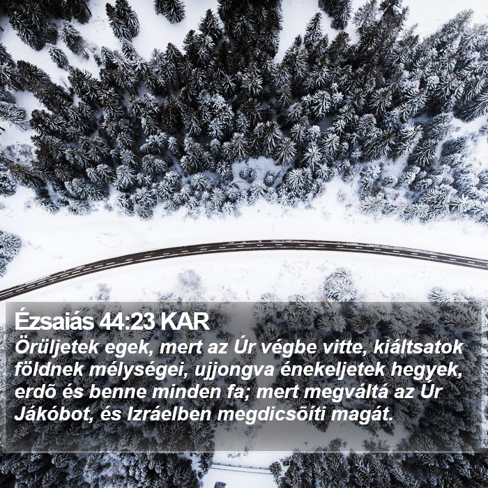 Ézsaiás 44:23 KAR Bible Study