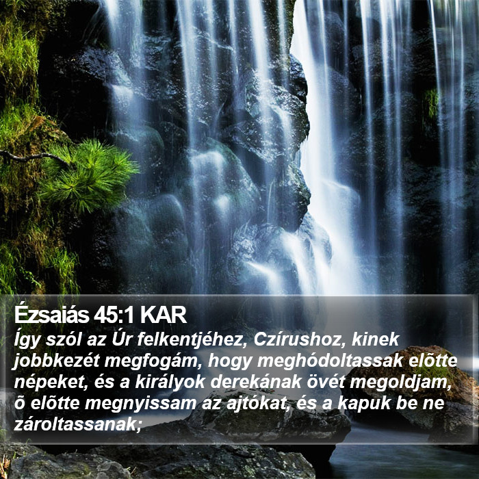 Ézsaiás 45:1 KAR Bible Study