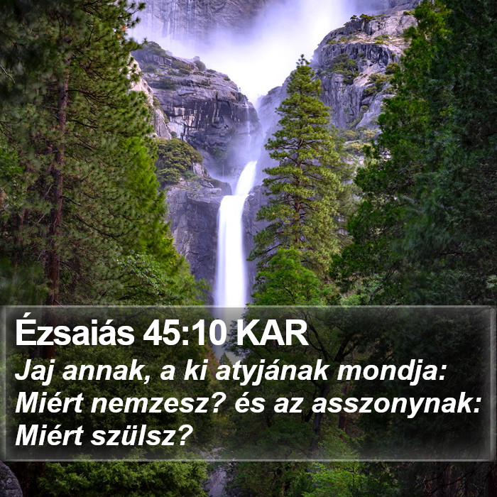 Ézsaiás 45:10 KAR Bible Study