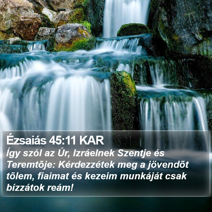 Ézsaiás 45:11 KAR Bible Study