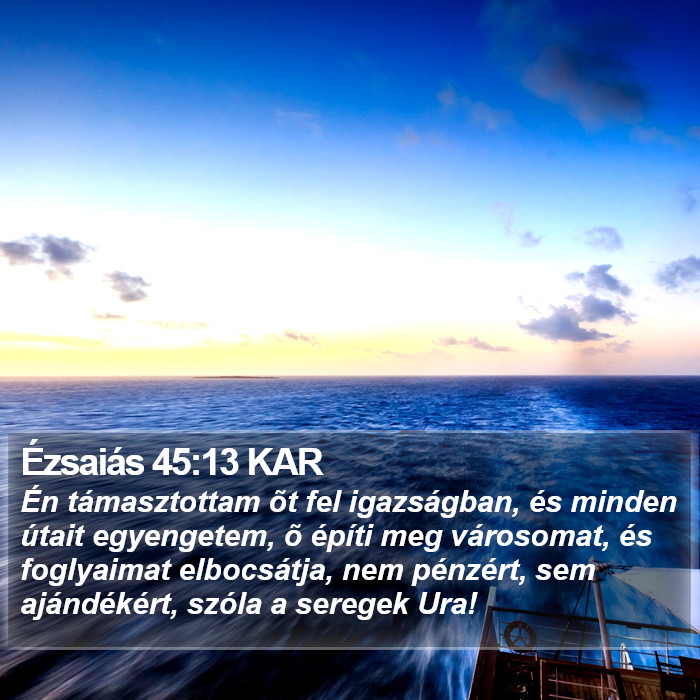 Ézsaiás 45:13 KAR Bible Study