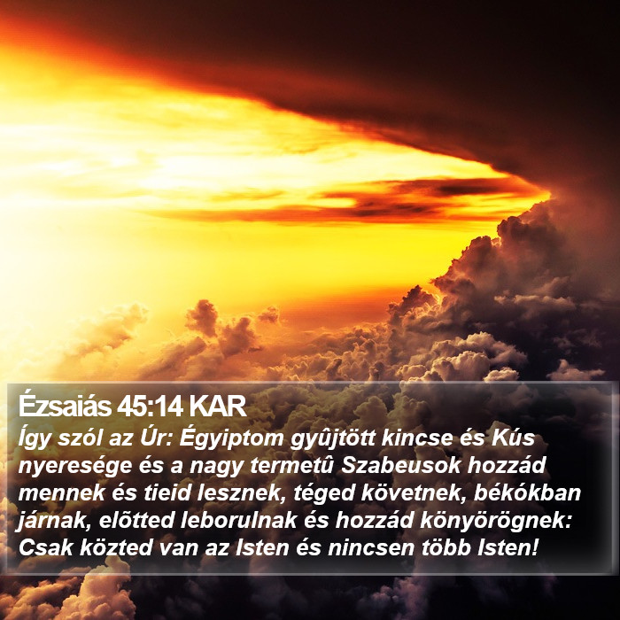 Ézsaiás 45:14 KAR Bible Study