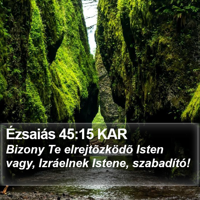 Ézsaiás 45:15 KAR Bible Study