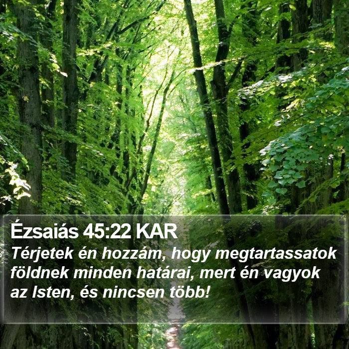 Ézsaiás 45:22 KAR Bible Study